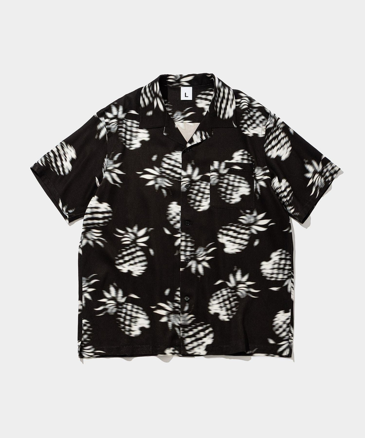 Blurred Rayon Shirts (pineapple)- V.A. ONLINE STORE
