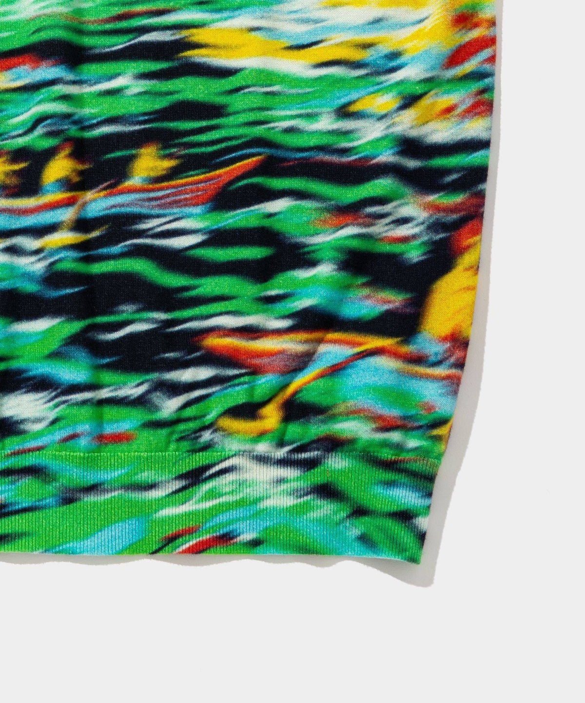 Blurred Cotton H/S Knit PO (palm tree)- V.A. ONLINE STORE