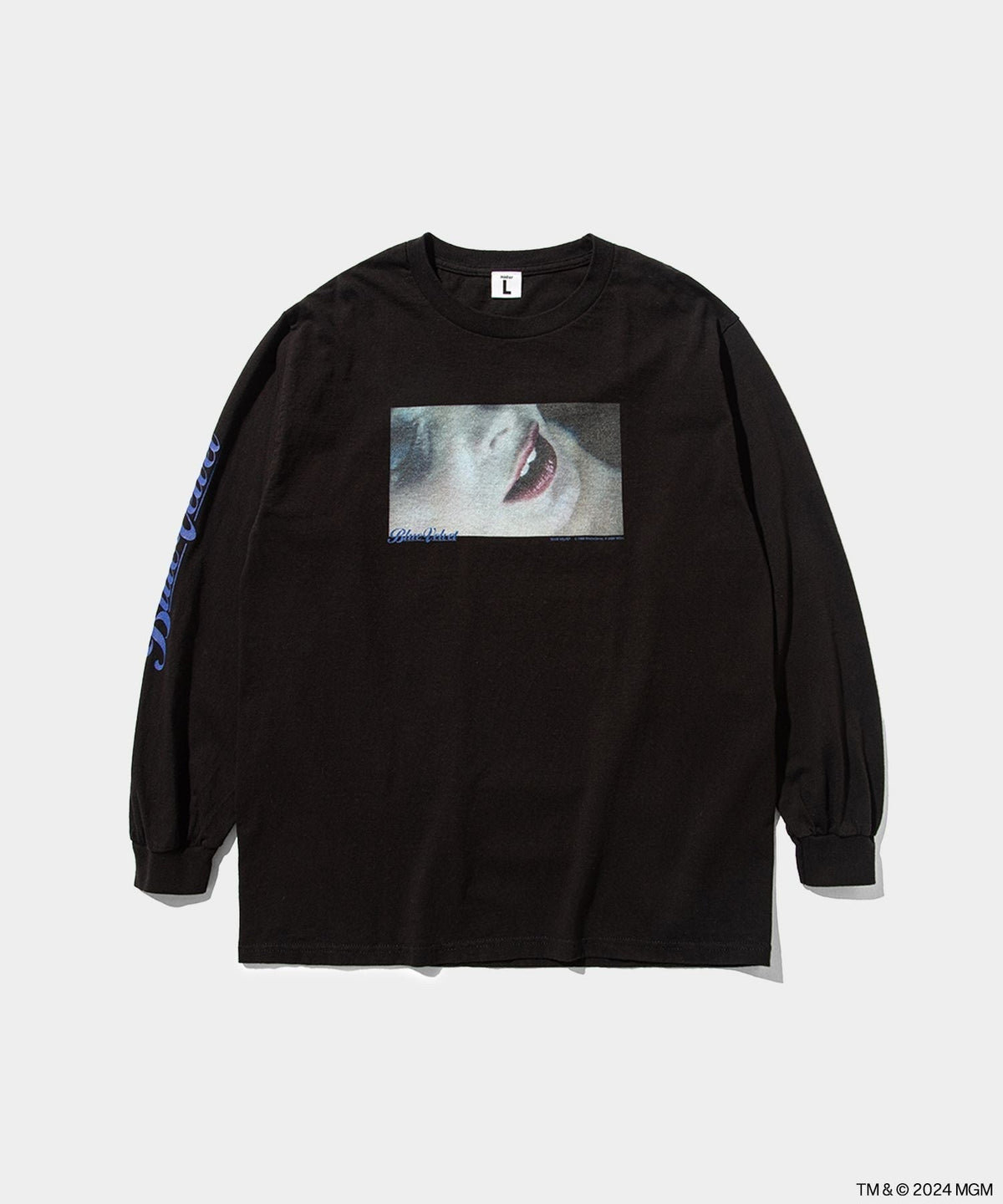 Blue Velvet weber long-sleeve Tee- V.A. ONLINE STORE