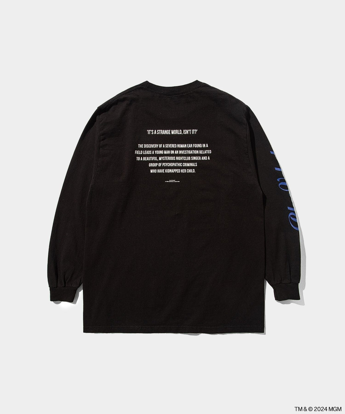 Blue Velvet weber long-sleeve Tee- V.A. ONLINE STORE