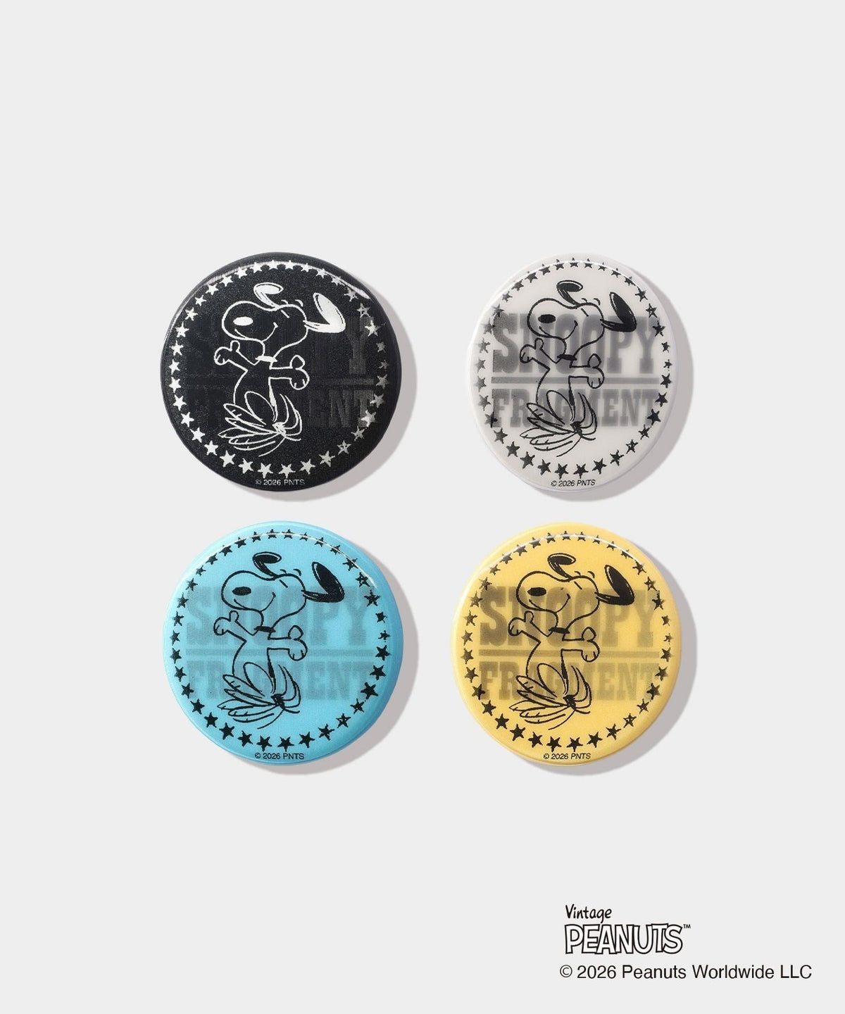 ODORIBA SNOOPY FRAGMENT Button Set- V.A. ONLINE STORE