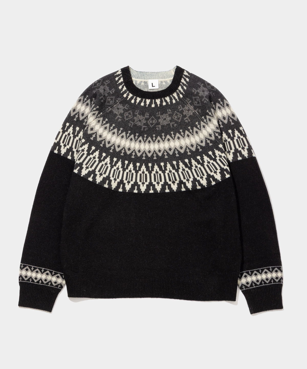 Print Ski Crew Sweater- V.A. ONLINE STORE