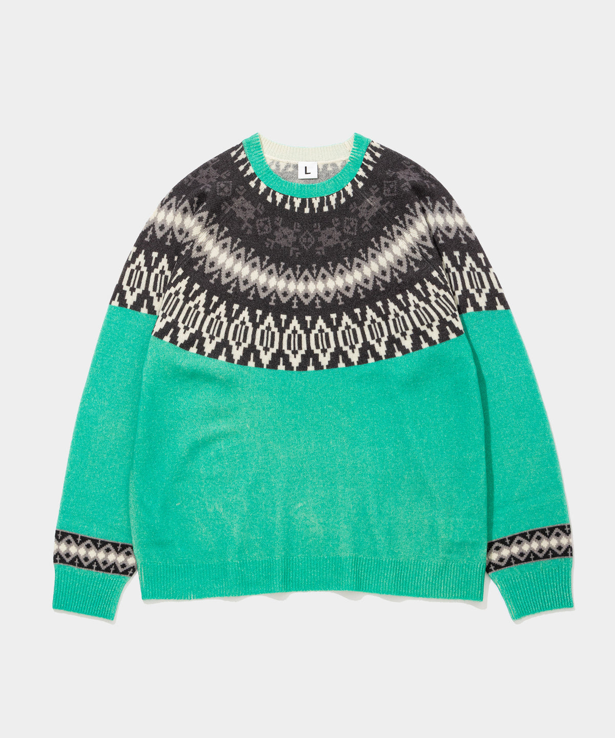Print Ski Crew Sweater- V.A. ONLINE STORE