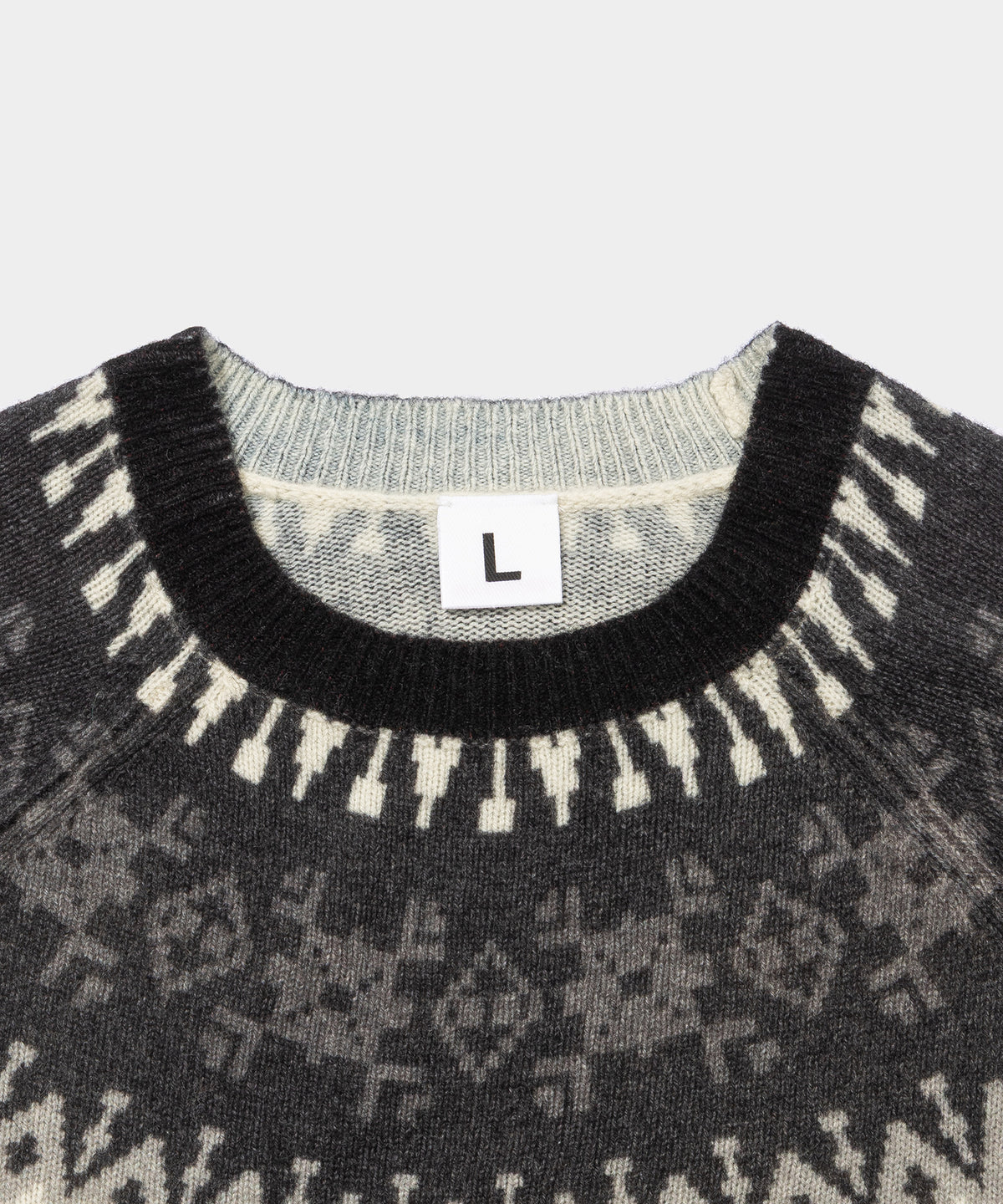 Print Ski Crew Sweater- V.A. ONLINE STORE