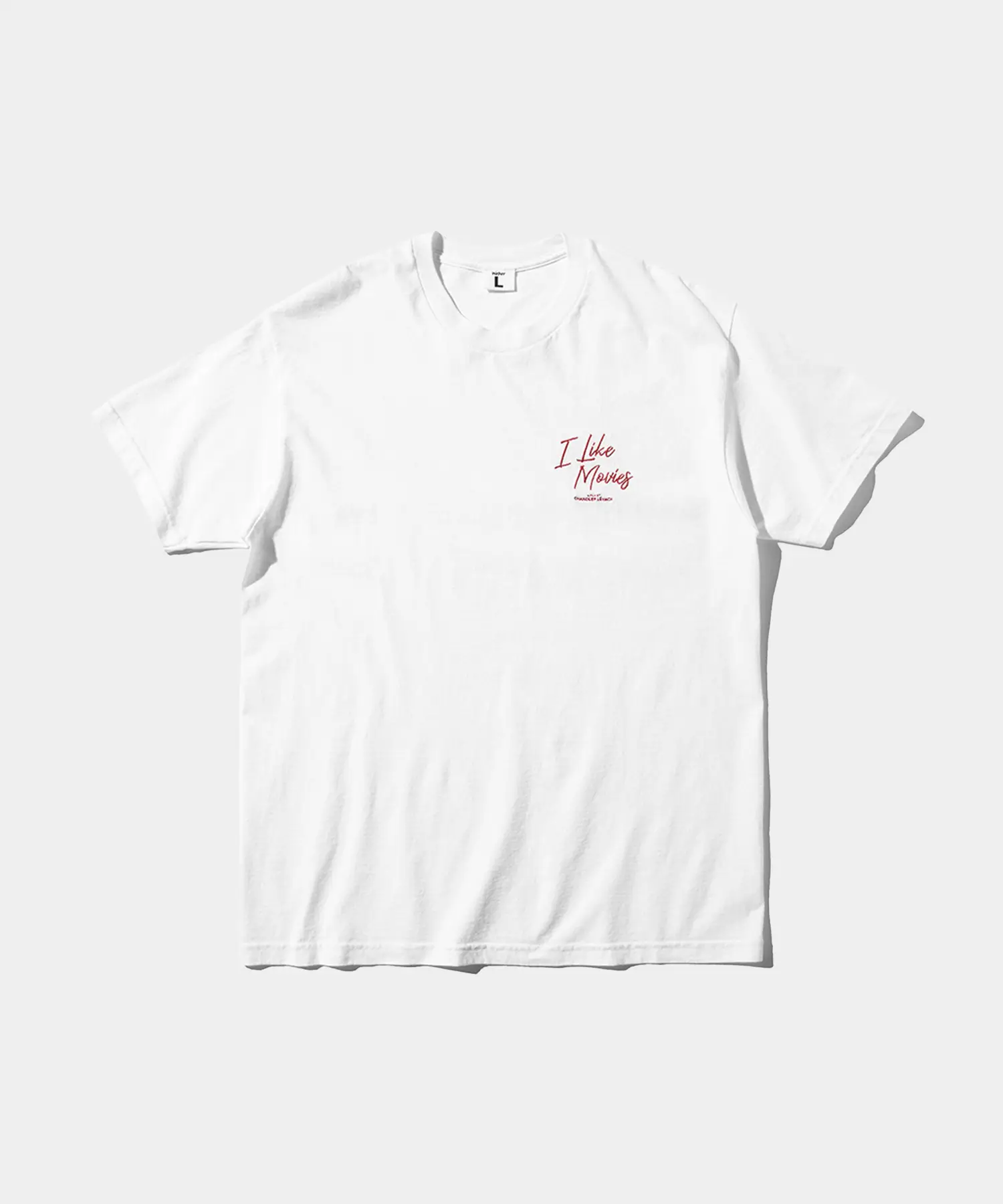 [I Like Movies× weber] T shirt (embroidery)