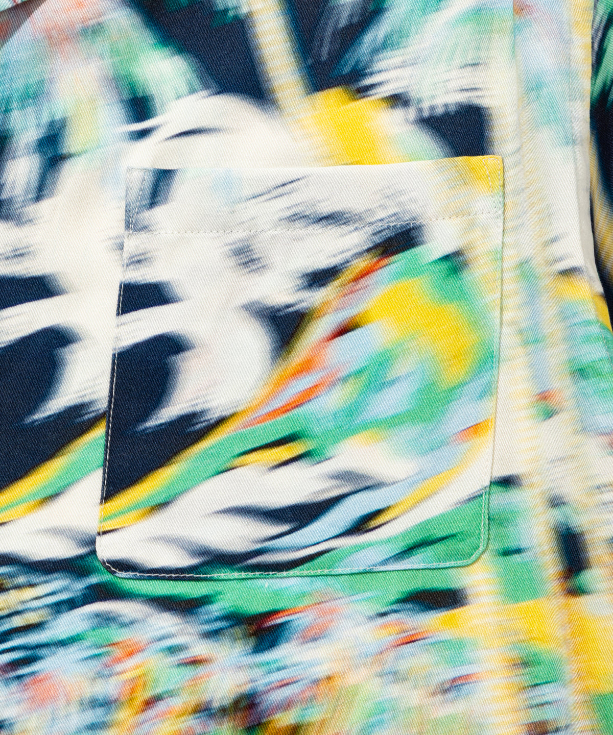 Blurred Rayon Shirts (palm tree)- V.A. ONLINE STORE