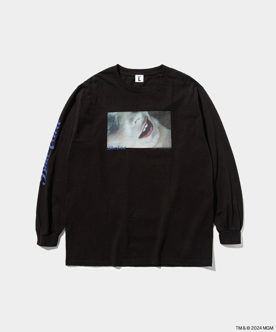 Blue Velvet weber  long-sleeve Tee- V.A. ONLINE STORE