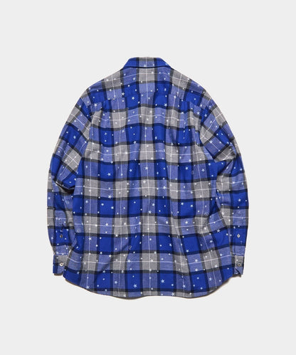 Star Print Check Shirt
