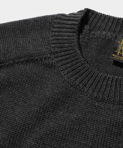 BATONER SOLID WOOL TENJIKU CREW NECK