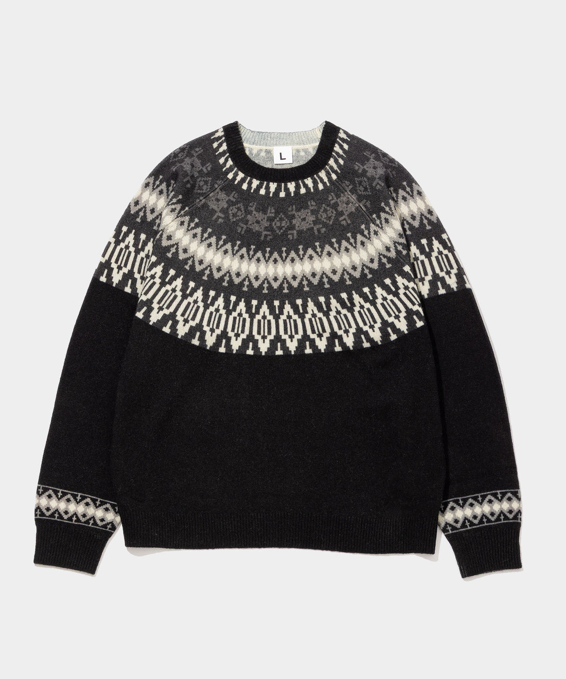 Print Ski Crew Sweater- V.A. ONLINE STORE