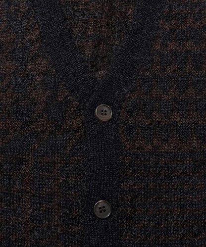BATONER Check Mohair Cardigan- V.A. ONLINE STORE