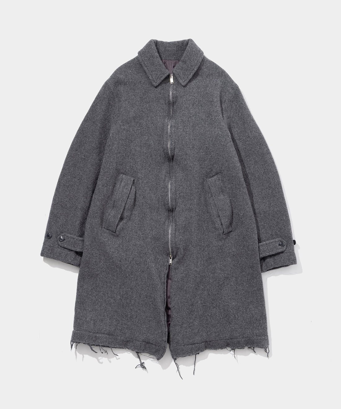 UNDERCOVER UC2E9301 Felted Wool Trench Coat- V.A. ONLINE STORE